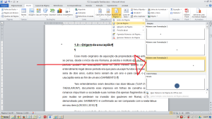 Numerando páginas no Word - Escolhendo o formato da numeração, no caso inferior à direita