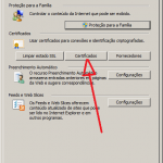 Opção Certificados
