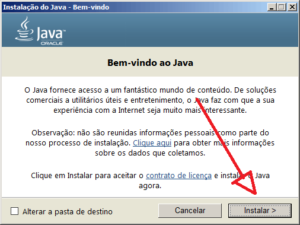 Seguindo na instalação do Java